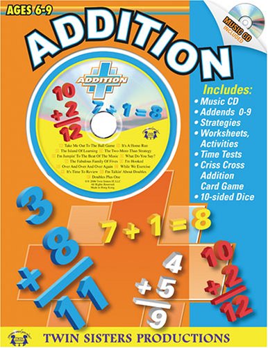 Beispielbild fr Addition 96pg Workbook & Music CD (Math Series, 5) zum Verkauf von Wonder Book