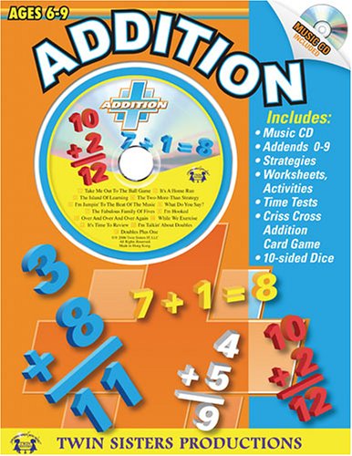 Stock image for Addition 96pg Workbook & Music CD (Math Series, 5) for sale by Wonder Book