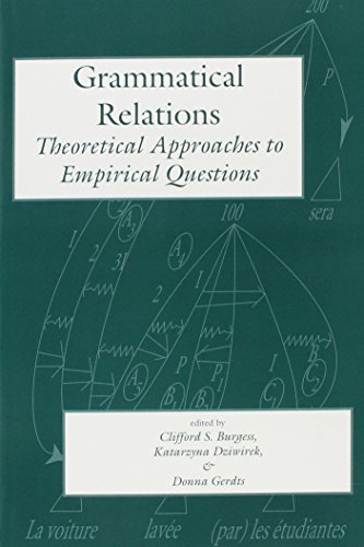 Stock image for Grammatical Relations   Theoretical Approaches to Empirical Questions for sale by Revaluation Books