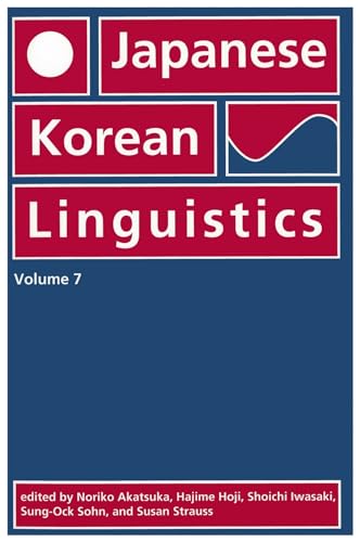 Beispielbild fr Japanese/Korean Linguistics zum Verkauf von JuddSt.Pancras