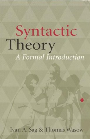 Beispielbild fr Syntactic Theory : A Formal Introduction zum Verkauf von Better World Books
