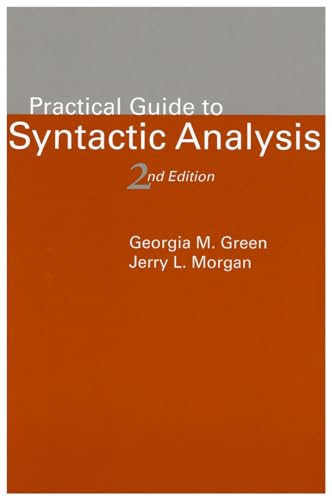 Beispielbild fr Practical Guide to Syntactic Analysis, 2nd Edition zum Verkauf von Better World Books