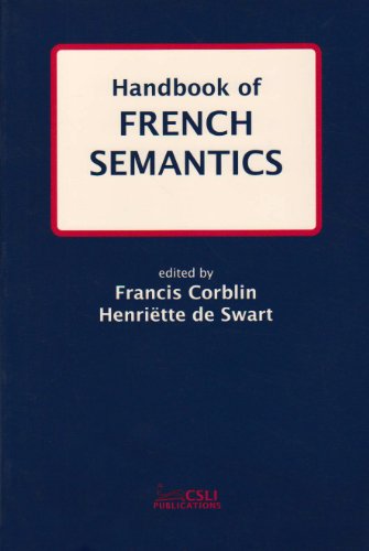 Imagen de archivo de Handbook of French Semantics a la venta por Moroccobound Fine Books, IOBA