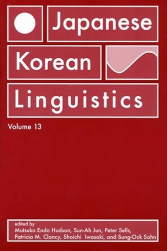 9781575865188: Japanese/Korean Linguistics V13: Volume 13 (Stanford Linguistics Association)
