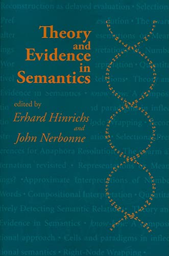 Beispielbild fr Theory and Evidence in Semantics zum Verkauf von Blackwell's