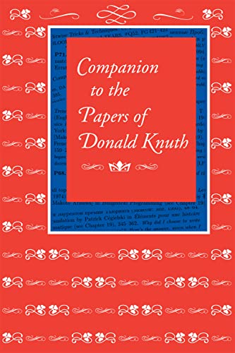 9781575866352: Companion to the Papers of Donald Knuth (Lecture Notes)