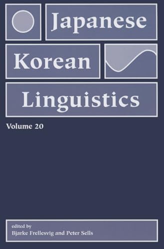 Beispielbild fr Japanese/Korean Linguistics. Vol. 20 zum Verkauf von Blackwell's