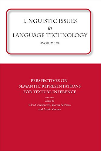 Stock image for Perspectives on Semantic Representations for Textual Inference for sale by Blackwell's