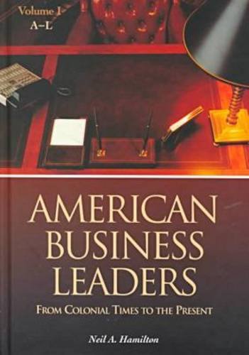 Beispielbild fr American Business Leaders: From Colonial Times to the Present (2 Volume Set) zum Verkauf von Powell's Bookstores Chicago, ABAA