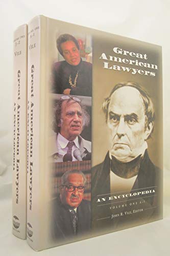 Imagen de archivo de Great American Lawyers [2 volumes]: An Encyclopedia [2 volumes] a la venta por -OnTimeBooks-