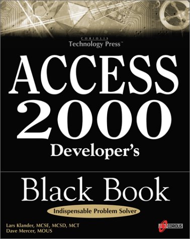 Stock image for Access 2000 Developer's Black Book for sale by Irish Booksellers