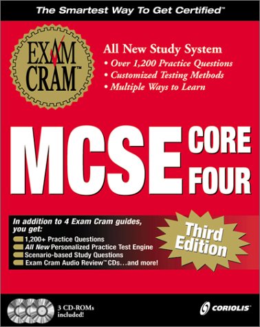 Imagen de archivo de MCSE Core Four Exam Cram Pack, Third Edition (Exam: 70-058, 70-067, 70-068, 70-073) a la venta por HPB-Red