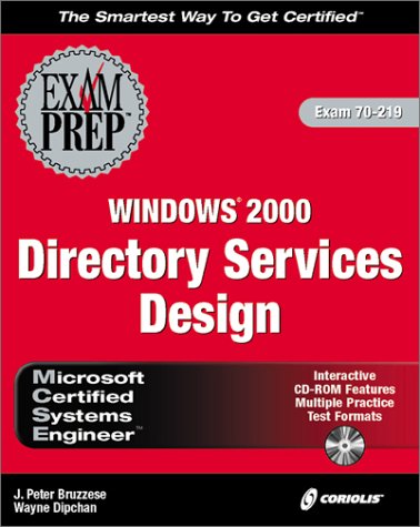 Imagen de archivo de MCSE Windows 2000 Directory Services Design Exam Prep (Exam: 70-219) a la venta por HPB-Red