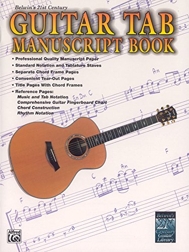 9781576238769: Belwin's 21st Century Guitar Tab Manuscript Book