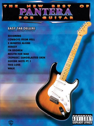 Imagen de archivo de The New Best of Pantera for Guitar: Easy TAB Deluxe (New Best of.for Guitar) a la venta por BookResQ.