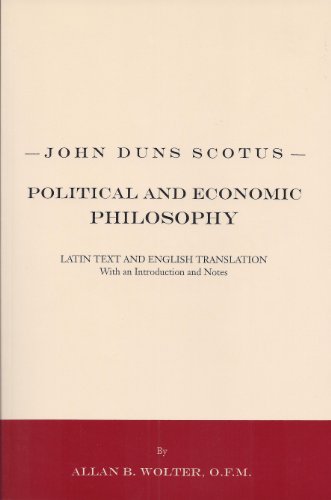 Beispielbild fr John Duns Scotus: Political and Economic Philosophy zum Verkauf von SecondSale