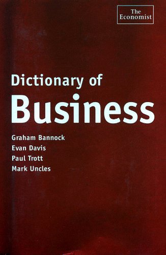 Imagen de archivo de Dictionary of Business (The Economist Series) a la venta por SecondSale