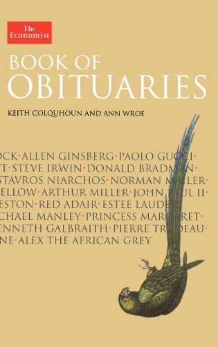 Imagen de archivo de The Economist Book of Obituaries Keith Colquhoun and Ann Wroe a la venta por BennettBooksLtd