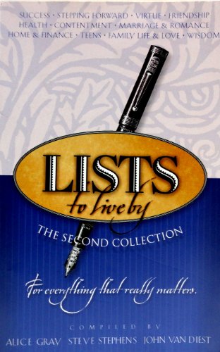 9781576736852: Lists to Live By: The Second Collection: For Everything That Really Matters