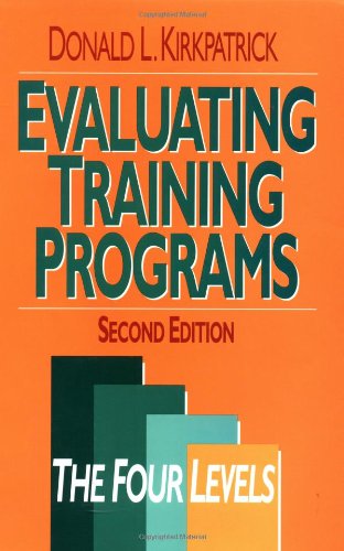 Beispielbild fr Evaluating Training Programs: The Four Levels zum Verkauf von Front Cover Books