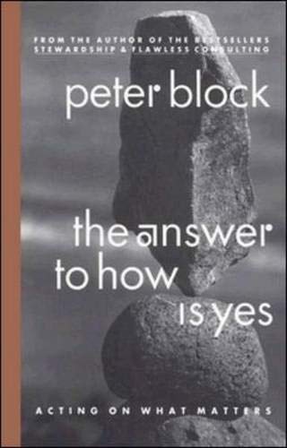 9781576751688: The Answer to How Is Yes: Acting on What Matters