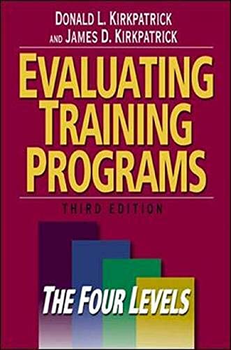 Beispielbild fr Evaluating Training Programs : The Four Levels zum Verkauf von Better World Books