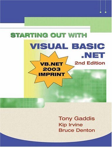 Imagen de archivo de Starting Out with Visual Basic. NET a la venta por Better World Books: West