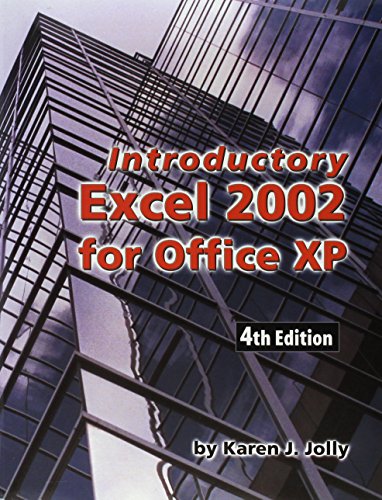 Stock image for Introduction to Excel 2002 for sale by Better World Books