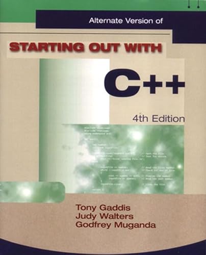 Stock image for Starting Out With C++: Alternate for sale by Hippo Books