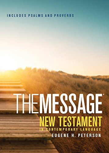 Imagen de archivo de The Message New Testament With Psalms and Proverbs, Pocket (Softcover, Boardwalk Sunrise) a la venta por Blackwell's