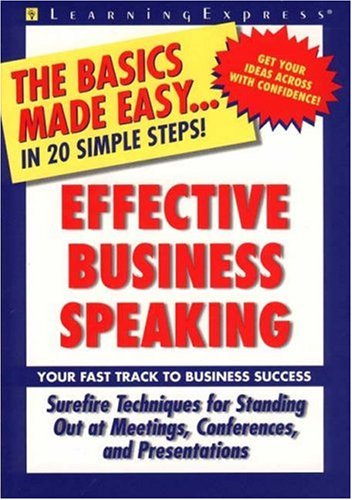 Beispielbild fr Effective Business Speaking zum Verkauf von ThriftBooks-Dallas