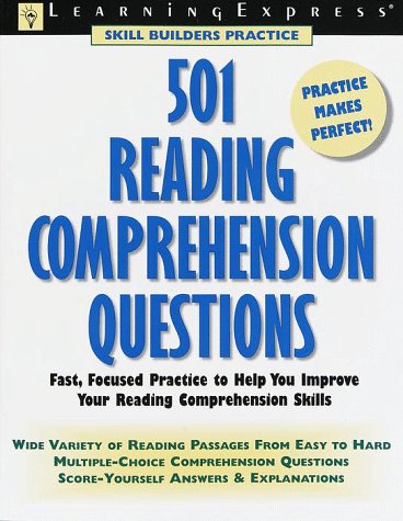 Beispielbild fr 501 Reading Comprehension Questions (Skill Builders Practice) zum Verkauf von Wonder Book