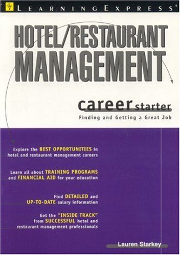 9781576854112: Hospitality/Hotel Restaurant Management (Career Starter)