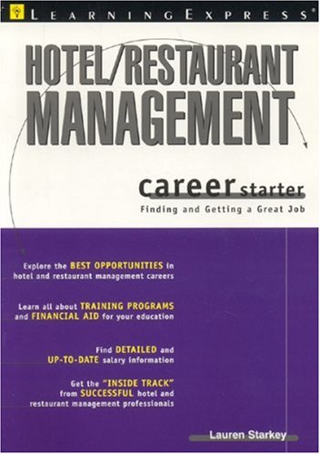 Immagine dell'editore per Hotel Restaurant Management Career Starter venduto da ThriftBooks-Dallas