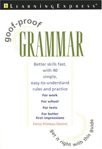 Beispielbild fr Goof-Proof Grammar zum Verkauf von ThriftBooks-Atlanta