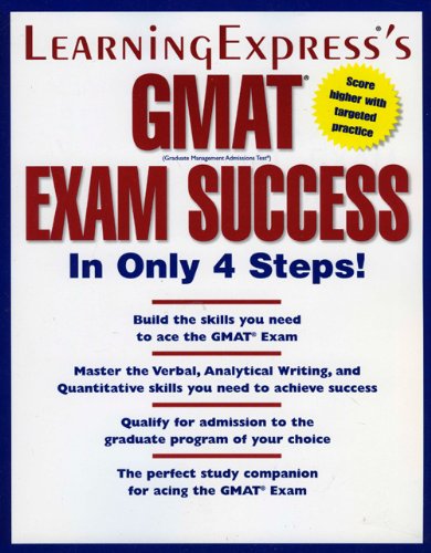 Beispielbild fr GMAT Exam Success in Only 4 Steps zum Verkauf von Buchpark