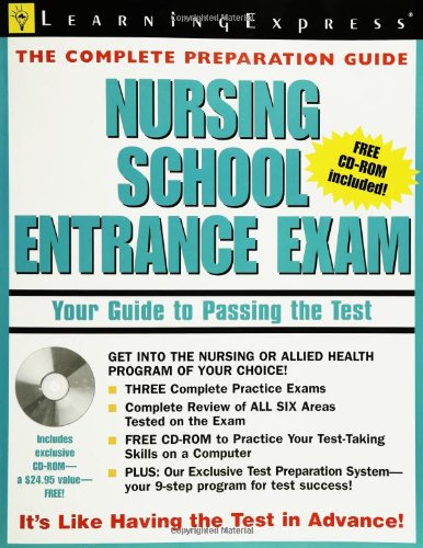 Stock image for Nursing School Entrance Exam for sale by Front Cover Books