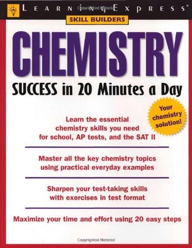 Imagen de archivo de Chemistry Success in 20 Minutes a Day a la venta por ThriftBooks-Dallas