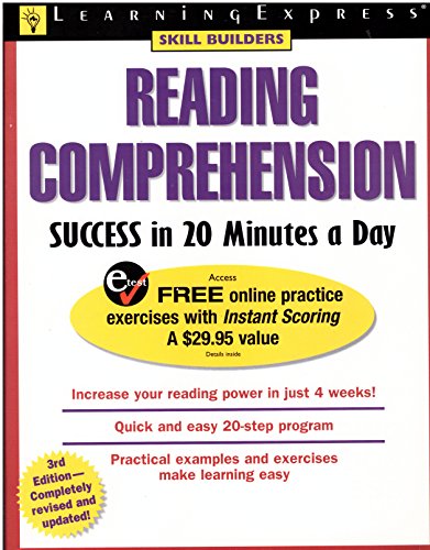Beispielbild fr Reading Comprehension Success in 20 Minutes a Day zum Verkauf von Better World Books