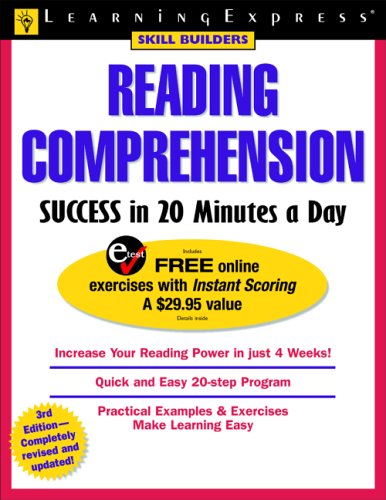 Imagen de archivo de Reading Comprehension Success in 20 Minutes a Day (Skill Builders) a la venta por Wonder Book