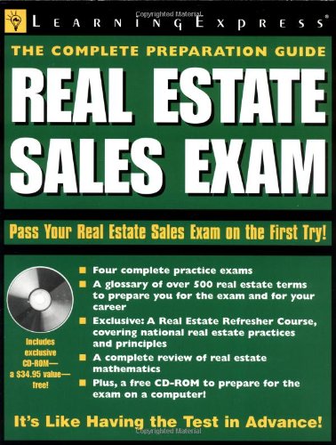 Imagen de archivo de Real Estate Sales Exam a la venta por Better World Books