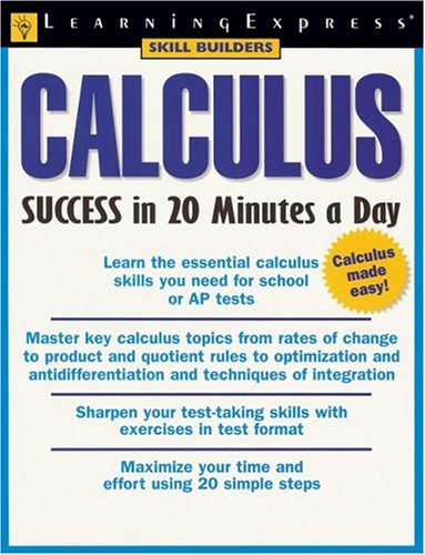 Beispielbild fr Calculus Success in 20 Minutes a Day zum Verkauf von Wonder Book