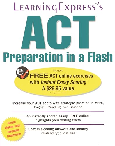 Stock image for ACT Preparation In A Flash for sale by Bookmonger.Ltd