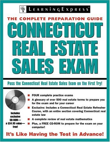 Imagen de archivo de Connecticut Real Estate Sales Exam: The Complete Preparation Guide [With CDROM] a la venta por ThriftBooks-Dallas