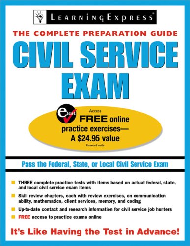 Stock image for Civil Service Exams : The Complete Preparation Guide for sale by Better World Books