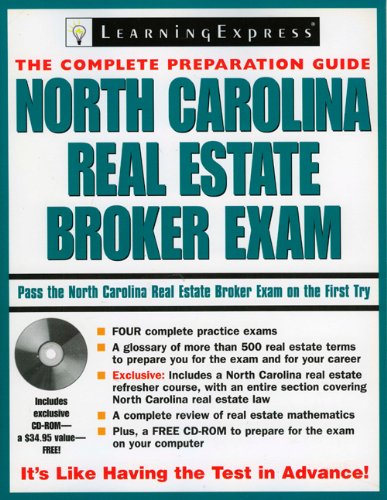 9781576856154: North Carolina Real Estate Sales Exam (Real Estate Broker Exam: The Complete Preparation Guide)