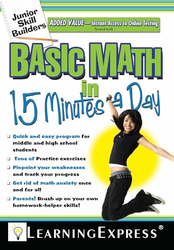 Stock image for Basic Math in 15 Minutes a Day: Junior Skill Builder [With Free Online Practice Exercises Access Code] for sale by ThriftBooks-Dallas