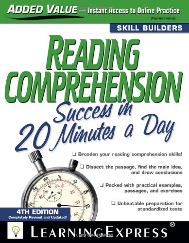 Imagen de archivo de Reading Comprehension Success in 20 Minutes a Day (Skill Builders) a la venta por Your Online Bookstore