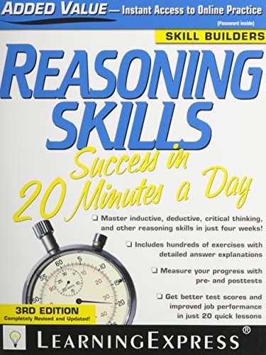 Stock image for Reasoning Skills Success in 20 Minutes a Day for sale by Better World Books