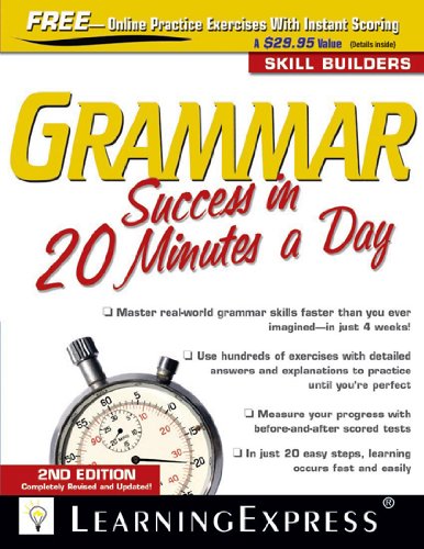 Stock image for Grammar Success in 20 Minutes a Day for sale by SecondSale